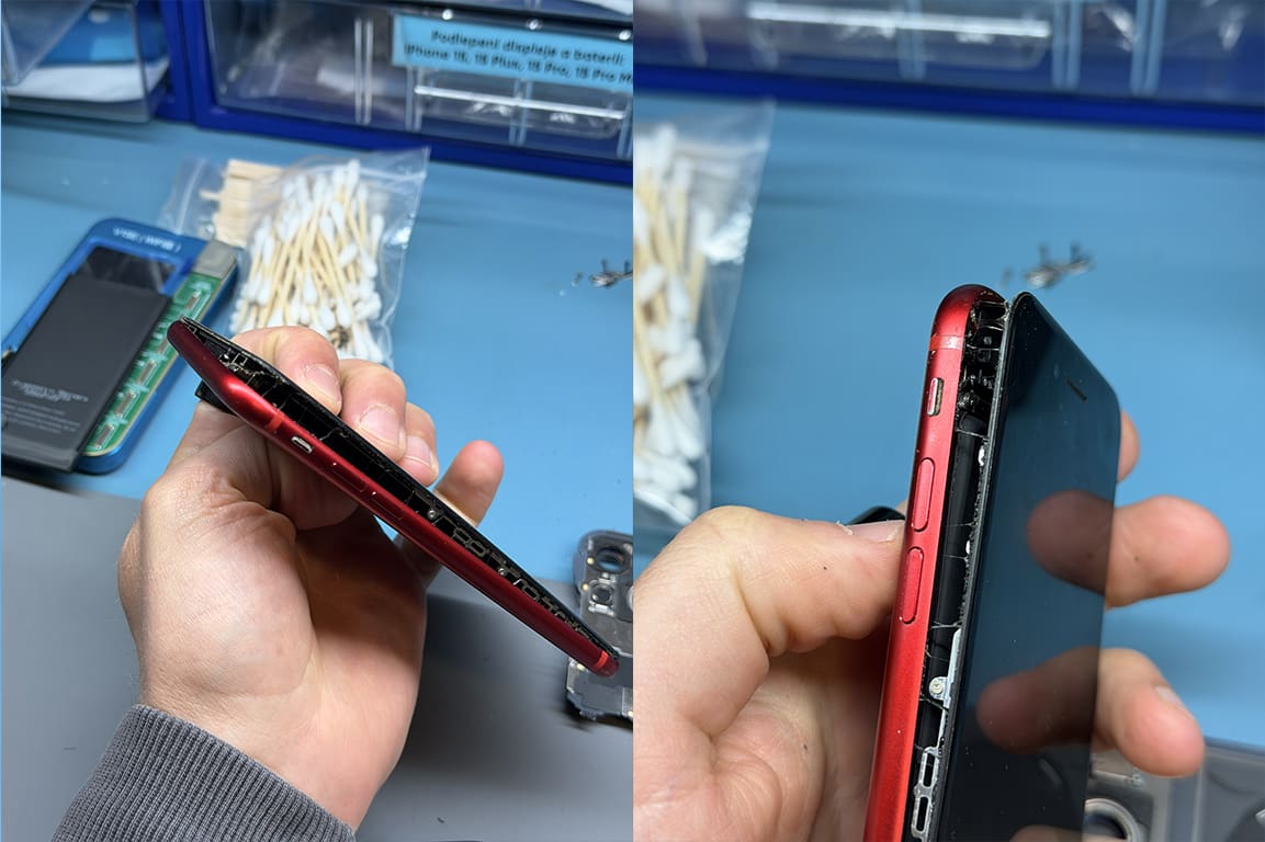 nafouklá baterie iPhonu